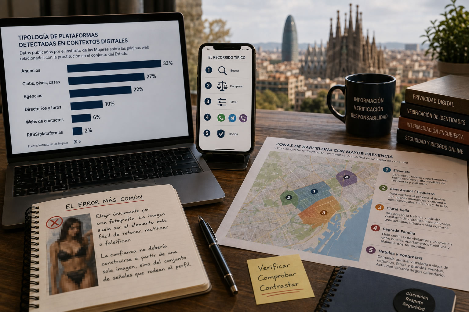 Digitale Suche und Überprüfung von Profilen in Barcelona